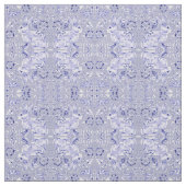 Pastel Blue & White Bunny Rabbit Bird Small Print Stof (Swatch)