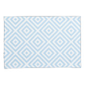 Pastel Blue White Diamond Pattern Pillow Hoesje Kussensloop (Voorkant-Rechts)