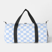 Pastel Blue White Retro Checkerboard Pattern Plunjezak (Voorkant)