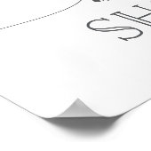 Pastel Blush Baby shower Welkomstteken Poster (Hoek)