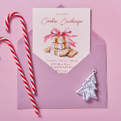 Pastel Blush Cookie Exchange Kerstfeest Kaart
