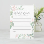 Pastel Blush Groen Baby shower Moeder Advies (Staand voorkant)