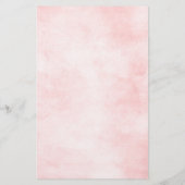 Pastel Blush Ivory Floral Botanical Wedding Menu (Achterkant)
