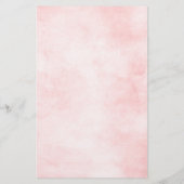 Pastel Blush Joli Floral Mariage Menu (Dos)