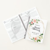 Pastel Blush Pink Floral Vrijgezellenfeest Recipbo Notitieboek (Binnen)