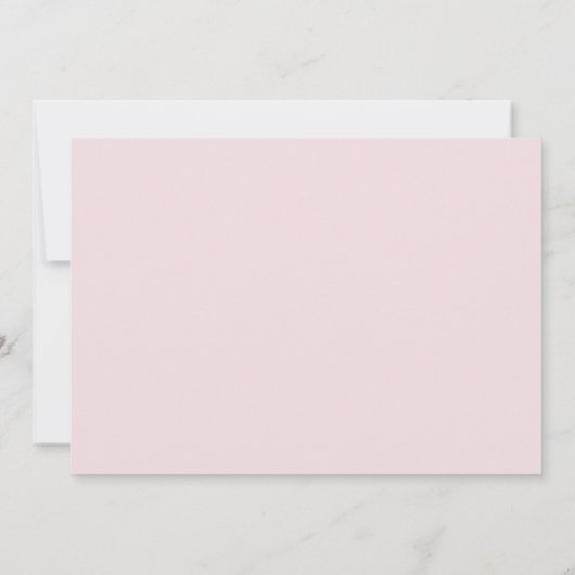 Pastel Blush Pink Geometric Floral Heilige Communi Bedankkaart (Achterkant)