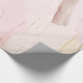 Pastel Blush Roze en Cream Paint Splash Cadeaupapier (Hoek)
