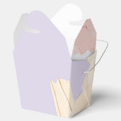 Pastel Blush Roze en Lila Paint Splash Bedankdoosjes (Geopend)