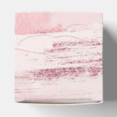 Pastel Blush Roze en Roos Gouden Verf Splash Bedankdoosjes (Bovenkant)