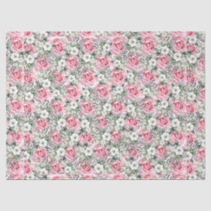  Pastel Blush Roze Rozen & Eucalyptus Tissuepapier
