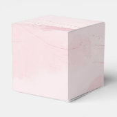 Pastel Blush Roze Verf Splash Bedankdoosjes (Achterkant)