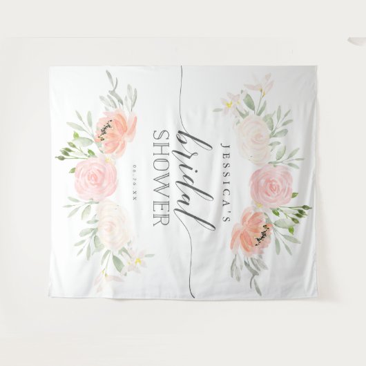 Pastel Blush Vrijgezellenfeest Backdrop Photo Boot Wandkleed (Voorkant (horizontaal))