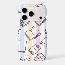 Pastel Boekpatroon Hoesje voor Mobiele Telefoon