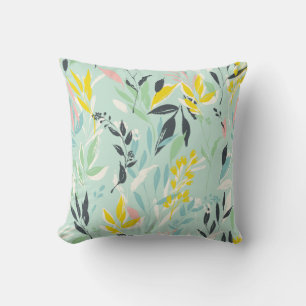 Pastel Bohemian Foliage Pattern Kussen