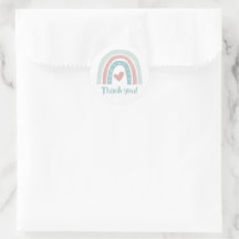 Pastel Bohemian Rainbow Bedankt