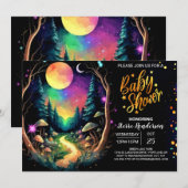 Pastel Boho Adventure wacht op Baby shower Kaart (Voorkant / Achterkant)