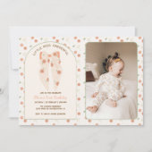 Pastel Boho Bow Verjaardag Bash Foto Kaart (Voorkant)