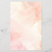 Pastel Boho Desert Cactus Baby shower Bingogame Flyer (Achterkant)