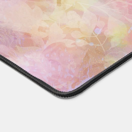 Pastel Boho Floral Pattern Chic Script Monogram (Coin)