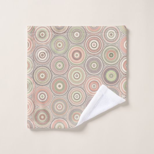 Pastel Boho Multi Mandalas   Bad Handdoek (Wasdoekje)