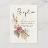 Pastel Boho Neutral Floral Mariage Carte de boîtie (Devant)