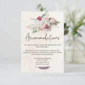Pastel Boho Neutral Floral Mariage Carte de boîtie (Debout devant)
