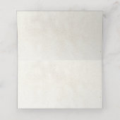 Pastel Boho Neutral Floral Wedding Place Card (Binnenkant ongevouwen)