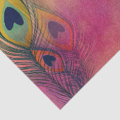 Pastel Boho Peacock Feathers Decoupage Tissuepapier (Detail)