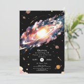 Pastel Boho Space Verjaardag Kaart (Staand voorkant)