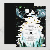 Pastel Boho Woodland Verjaardag Kaart (Voorkant / Achterkant)