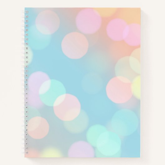 Pastel Bokeh Bullet Journal / Carnet Linne (Devant)