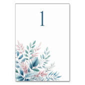 Pastel Botanical Mariage Carte Table (Dos)