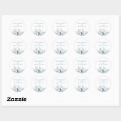 Pastel Botanical Mariage - Stickers Mariage (Feuille)