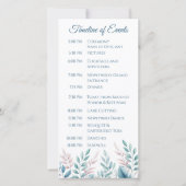 Pastel Botanical- Programme de mariage- (Dos)