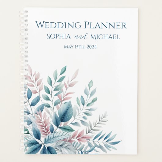 Pastel Botanique Mariage-Planificateur (Devant)