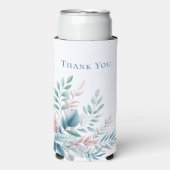 pastel botanische bruiloft-dank u- (Seltzer Voorkant)