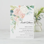 Pastel Bouquet Bridal Shower Invitation (Debout devant)