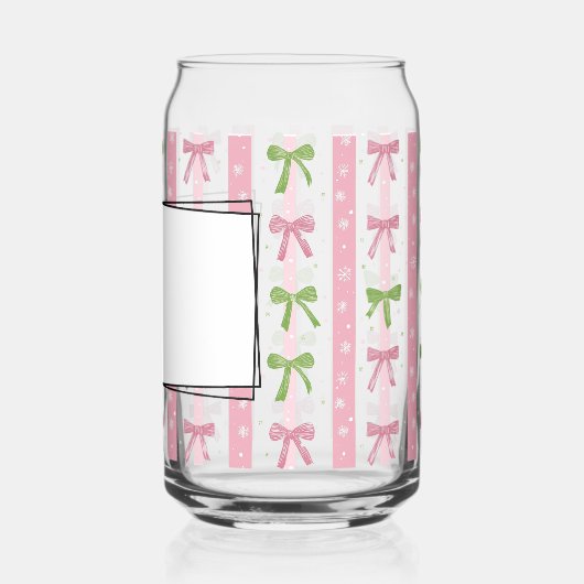 Pastel Bow Blikvorm Glas (Achterkant)