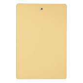 Pastel Bows & Flowers Pattern – Cute Yellow Girly Mini Klembord (Achterkant)