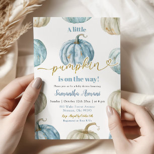 Pastel Boy Pumpkin is onderweg naar het Baby showe Kaart