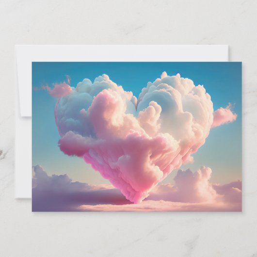 Pastel Bridal sur Cloud Neuf Invitation (Dos)