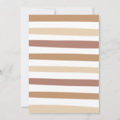 Pastel Brown Rainbow Boho drive by Baby shower Kaart (Achterkant)