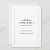 Pastel bruin blauw bloem Foto Graduation Party Kaart (Achterkant)