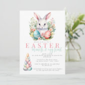 Pastel Brunch de Pâques et Invitation à la chasse  (Debout devant)