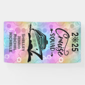 Pastel Bubbles Cruise Squad Cruise Door Spandoek (Horizontaal)