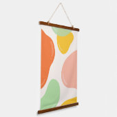 Pastel Bubbles Hangend Wandkleed (Gebogen)