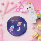 Pastel Buitenruimte Papieren Bordje (Feest)