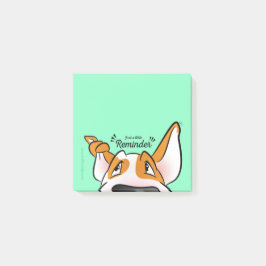 Pastel Bull Terrier cartoon sticky notes