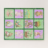 Pastel Bunny Bunny Couleur Puzzle (Horizontal)