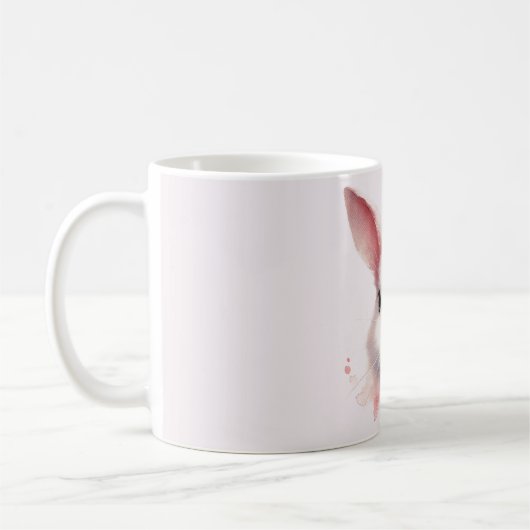 Pastel Bunny Face Mug : Joli et confortable design (Gauche)